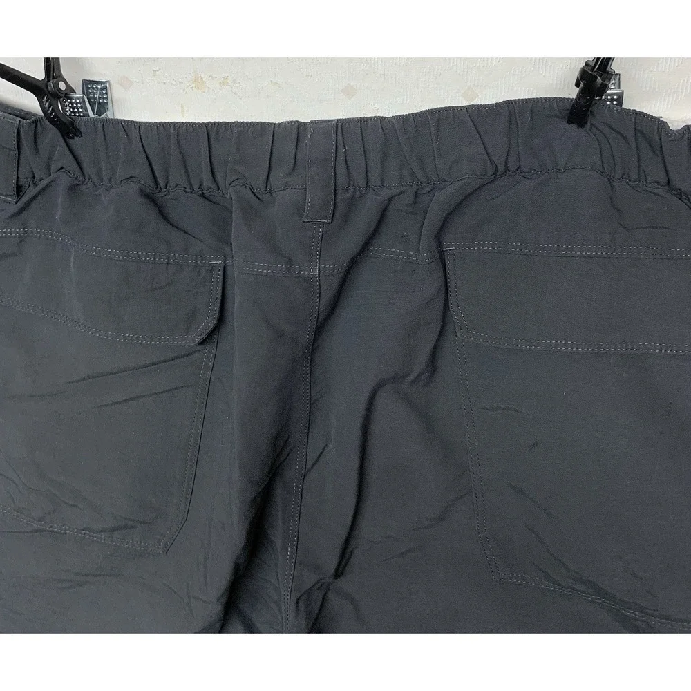 North Face Pants Mens Sz‎ XL Gray Convertible Zip Off Hiking Outdoor Stretch